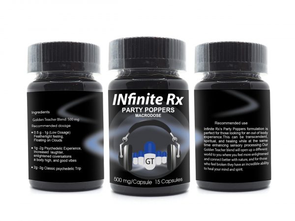 INfinite Rx Party Poppers Macrodosing Mushrooms Capsules